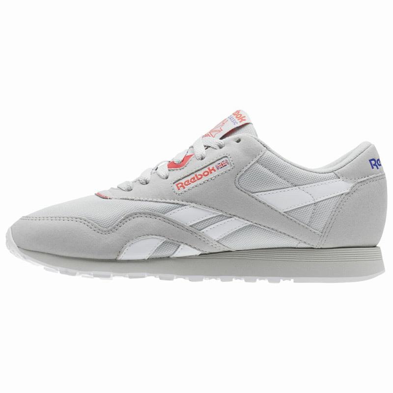 Tenisi Reebok Classic Nylon Dama Gri/Albi Romania SK3908QU